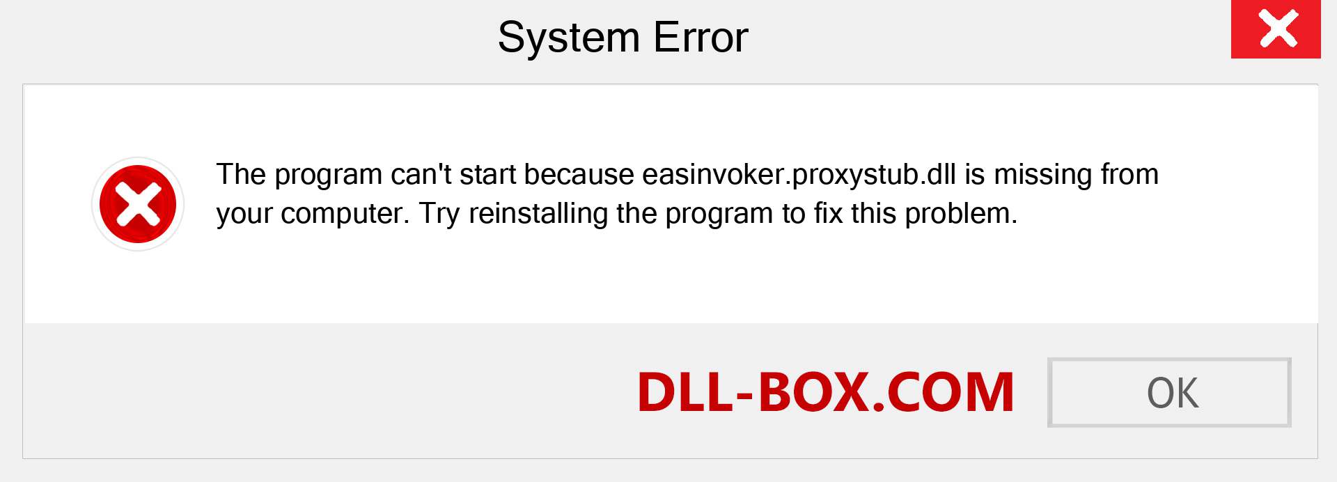  easinvoker.proxystub.dll file is missing?. Download for Windows 7, 8, 10 - Fix  easinvoker.proxystub dll Missing Error on Windows, photos, images